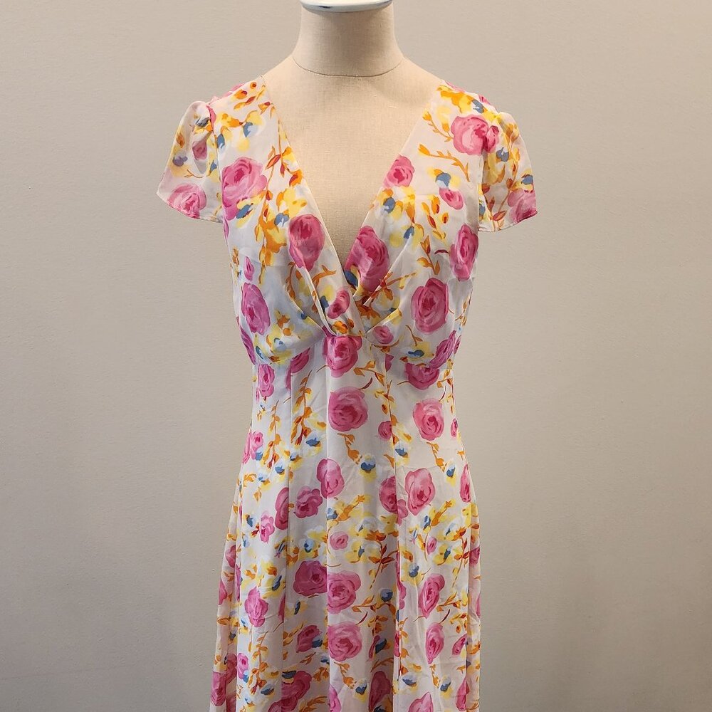 Betsey Johnson Cap Sleeve Floral Dress